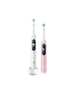 Oral-b iO Series 6 DUO Eltandborste - Vit/Rosa