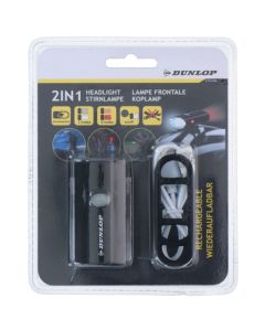 Dunlop ljus för cykelhjälm, 2in1
