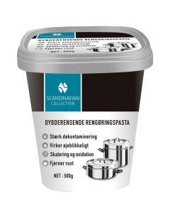 Djuprengörande rengöringspasta till grytor, stekpannor, spishäll mm.