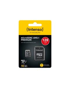 Intenso® 128 GB Micro SD Minneskort Incl. Adapter Class 10, U1