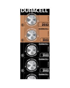 Duracell CR2032 litium knappcellsbatteri - 5 st.