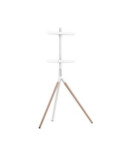 Sinox SWB8260 TV Golvstativ 45"-65" Vit/bok med kabelgömma