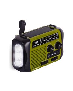 Nödradio - Handsvev/solcell/ficklampa/powerbank/FM & AM/BT
