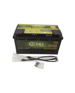 E&J litiumbatteri 12V 100Ah (200A BMS) med värme och Bluetooth
