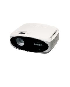 Lenco LCD-projektor BT, Full HD 1080P-innehåll, Fjärrkontroll, Vit