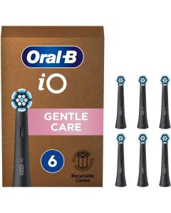 Oral-B iO Gentle Care tandborsthuvuden 6 st – Svart