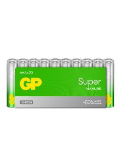 GP Super Alkaline AAA / LR03 batterier – 20 st