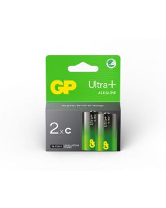 GP Ultra Plus Alkaline C / LR14 batterier – 2 st