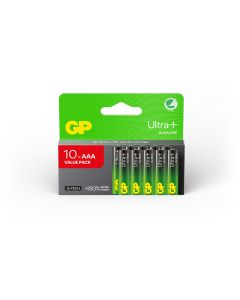 GP Ultra Plus Alkaline AAA / LR03 batterier – 10 st