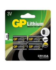 GP Pro CR123A litiumbatteri – 4 st