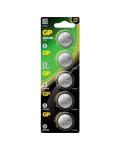 GP CR2450 litium knappcellsbatteri – 5 st