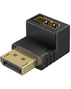 DisplayPort-adapter, 8K, vinklad upp