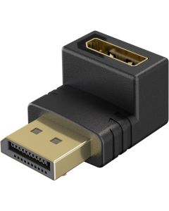 DisplayPort-adapter, 8K, vinklad ned