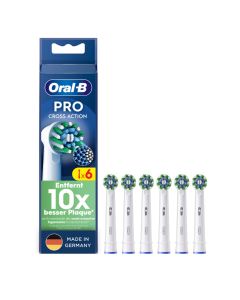 Oral-B Pro CrossAction Tandborsthuvuden 6 st – vit
