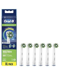 Oral-B CrossAction Tandborsthuvuden 6 st – vit