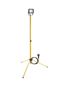 LED arbetslampa med teleskopiskt trebensstativ (1× 30W)