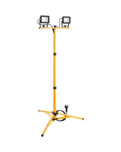 LED arbetslampa med teleskopiskt trebensstativ (2× 20W)