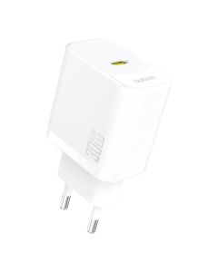 Dudao A27PEU USB-C GaN Power laddare 30W PD/QC, Vit