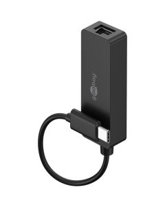 Goobay USB-C till RJ-45 Nätverksadapter - Svart