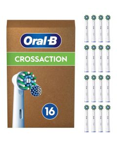 Oral-B CrossAction tandborsthuvuden 16 stk. - hvid