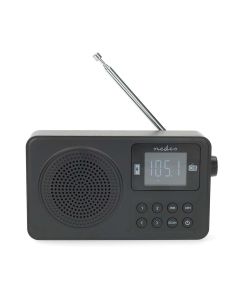 Nedis FM-radio bärbar med Bluetooth