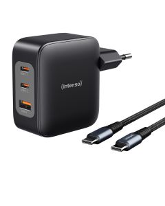 Intenso® USB-C GaN Multiport Power Laddare 100W + USB-C kabel