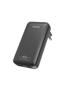 Dudao A65Q USB-C PD GaN laddare 65W (1x USB-C / 1x USB-A) – Svart