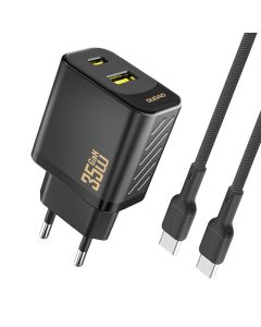 Dudao A27MaxC Multiport laddare 35W PD inkl. USB-C kabel – Svart