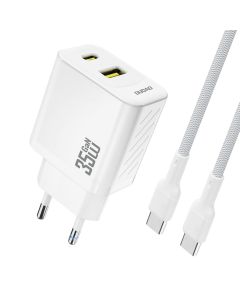 Dudao A27MaxC Multiport laddare 35W PD inkl. USB-C kabel – Vit