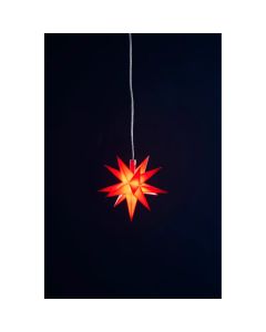 LED-julstjärna Ø12 cm med timer & batterilåda