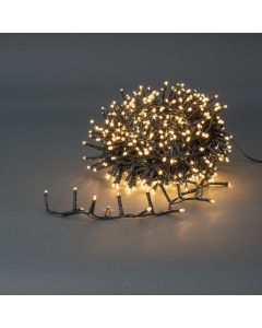 Nedis inomhus/utomhus 400 LED klusterljuskedja med timer och i varmvitt - 8 m