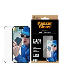 PanzerGlass® skärmskydd Apple iPhone 17 Pro | Ultrabred passform
