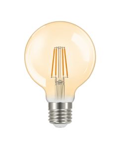 Energizer E27 LED-lampa GOLD, G80, 5W (500lm), 2200K, Varmvit, Dimbar