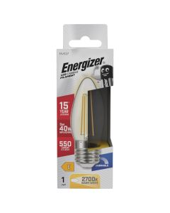 Energizer E27 LED glödlampa 5W (550lm), 2700K, varmvit, dimbar