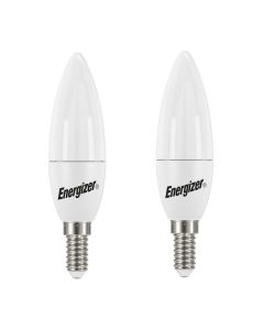 Energizer E14 LED-lampa 4,9W, (470lm), 3000K, varmvit, 2 st.