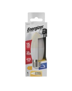 Energizer E27 LED-lampa 4,2W (470lm), 2700K, varmvit, dimbar