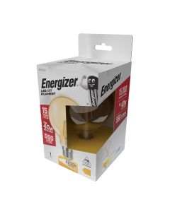 Energizer E27 LED-lampa GOLD, G95, 5W (550lm), 2200K, Varmvit