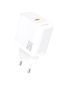 Dudao A27EU USB-C GaN strömladdare 25W PD, vit