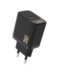Dudao A27EU USB-C GaN strömladdare 25W PD, svart