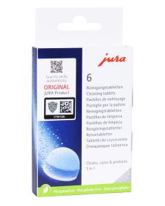 Jura 3-fas rengöringstabletter - 6 st.