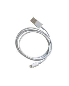 USB-A 2.0 till Lightning laddnings- och datakabel 1m, vit