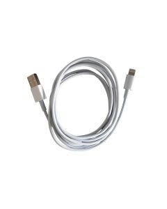 USB-A 2.0 till Lightning laddnings- och datakabel 2m, vit
