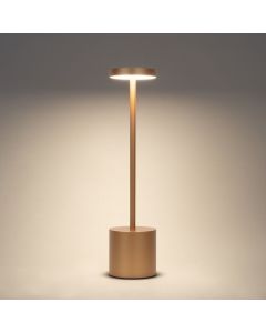 Uppladdningsbar LED bordslampa med touch - Guld