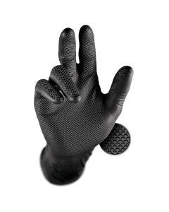 Grippaz 246 slitstarka nitrilhandskar, puderfria, livsmedelsgodkända - Strl. XXL/11 - 50 st. per ask