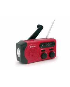 Denver nödradio - Handvev/solcell/ficklampa/powerbank/FM/AM/SOS