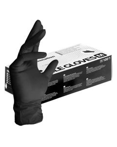 Nitrilhandskar CAT III – puderfri, latexfri – Medium – 100 st. per ask – Svart