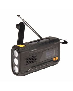 Denver SCD-2033 nödradio – handvev/solcell/ficklampa/powerbank/FM/AM/DAB/BT