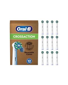 Oral-B CrossAction tandborsthuvuden 12 st – vit