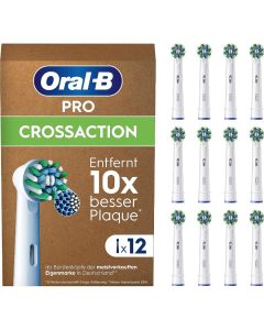 Oral-B Pro CrossAction tandborsthuvuden 12 st - Vit