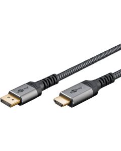 Goobay DisplayPort till HDMI-kabel, 8K/60Hz - 2m